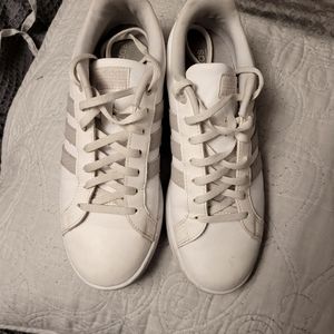 Women's white leather Adidas size 9